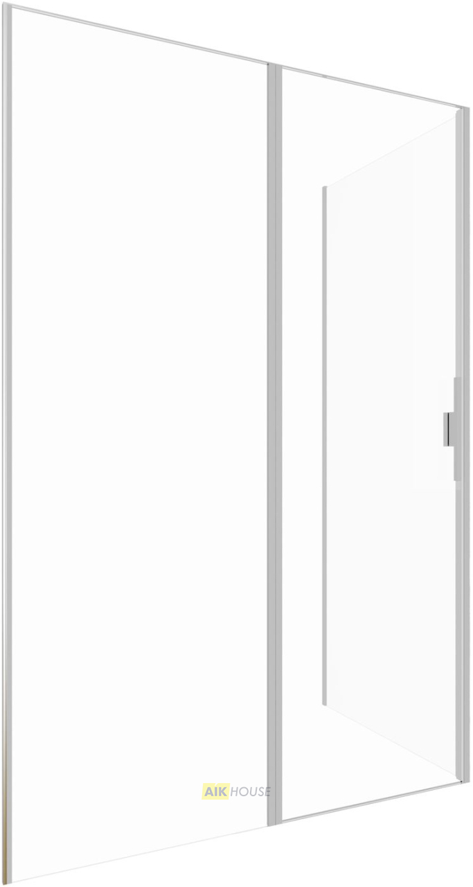 Душевой уголок Allen Brau Priority 140x90 3.31035.BA + 3.31044.BA серебро браш