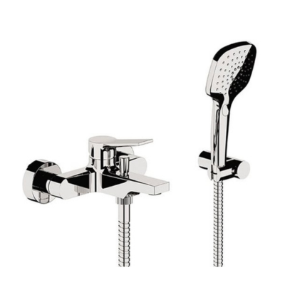Смеситель для ванны с душем Remer Slash SL02XV, сталь