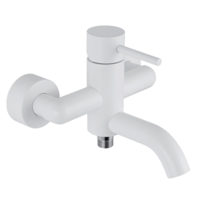 Смеситель для ванны с душем Remer X Style X05BO, белый матовый