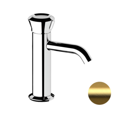 Смеситель для раковины Remer Element ET12BG, золото брашированное