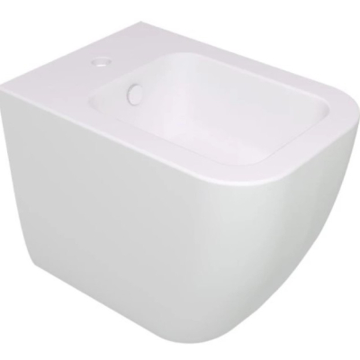 Биде приставное GSG Ceramic Design Brio BRBI01000, белый глянцевый