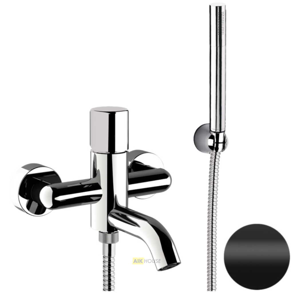 Смеситель для ванны Daniel Trilogy TG61015, чёрный матовый