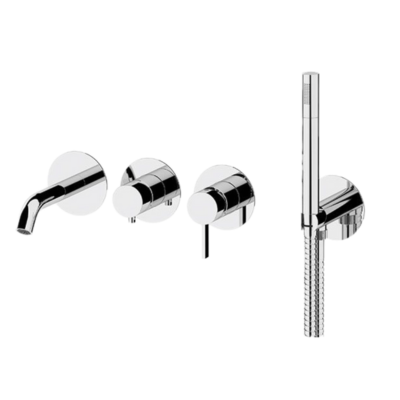 Смеситель для ванны Remer Metrica MC53D2P