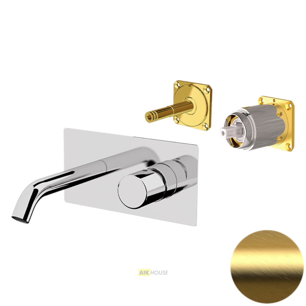 Смеситель для раковины Daniel Trilogy TG632KBDP, золото
