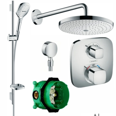 Душевой комплект встраиваемый Hansgrohe Raindance Select S 240 26466000+26620400+27506000+15708000+01800180