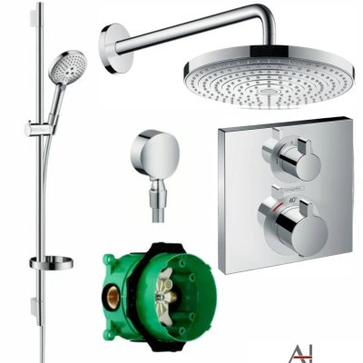 Душевой комплект встраиваемый Hansgrohe Raindance Select E 300 27378000+26630000+27506000+15708000+1800180