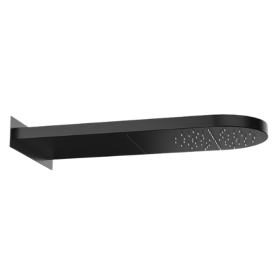 Верхний душ настенный 50x20 см Remer 350MMCANOX, черный матовый