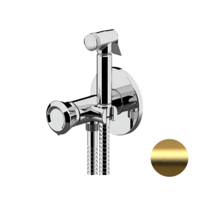 Гигиенический душ со смесителем Remer Element ET65BG, золото брашированное