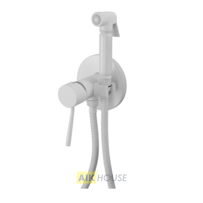 Гигиенический душ со смесителем Remer Minimal N65BO, белый матовый
