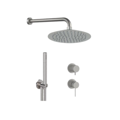 Душевая система Remer X Style INOX SSX92PS02UFM25, нержавеющая сталь