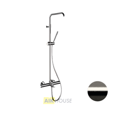 Душевая система термостатическая с изливом Remer Elegance EQ34A7MMSSOFNP, никель брашированный