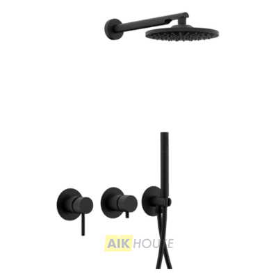 Душевой комплект Remer X Style X96S02NO, черный матовый