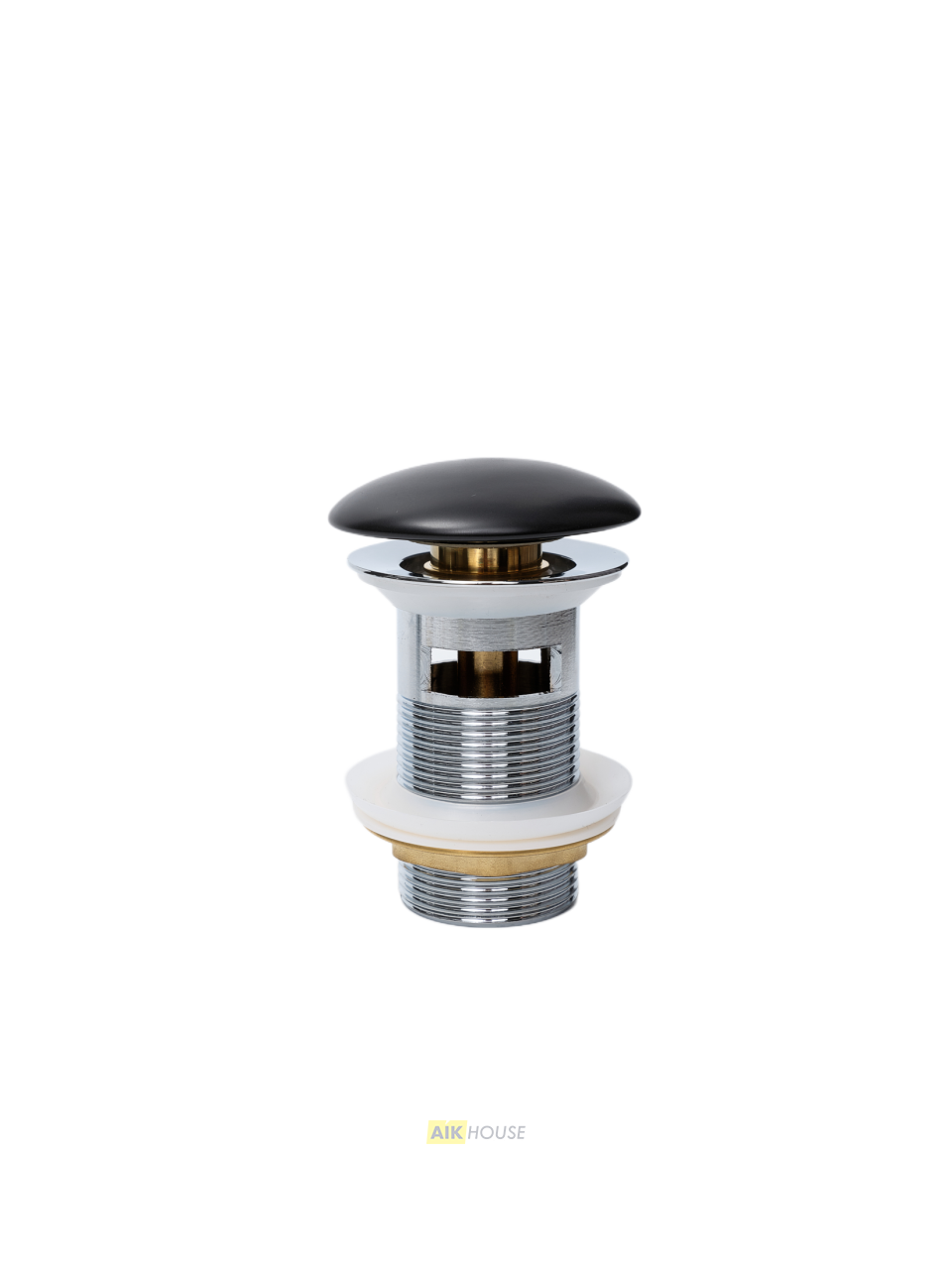 Донный клапан Gid  с переливом Blm100-1 74407K черный матовый 7x7x10