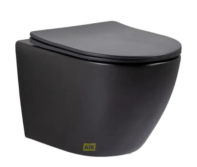 Унитаз подвесной Tornado Gid Tr2122TF-Bm 62261Y черный матовый 49x36x36