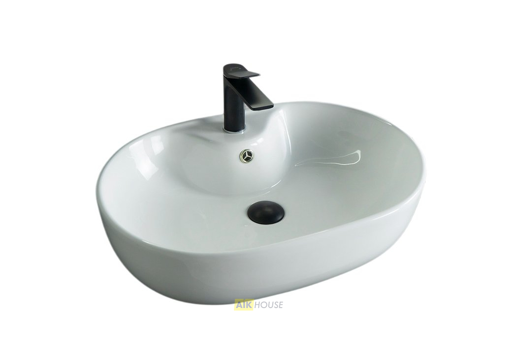 Раковина Gid N9163 51127 накладная белая 59x41x16