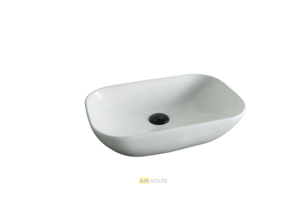 Раковина Gid N9447 51157 накладная белая 51x34x13
