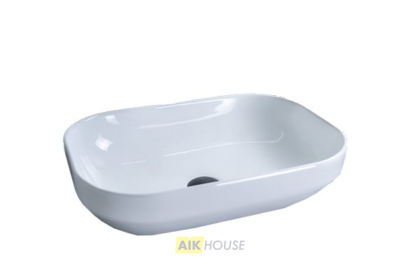 Раковина Gid D1468 51195 накладная белая 50x36x14.5