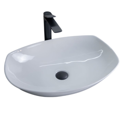 Раковина Gid N9137 51177 накладная белая 56x40x16