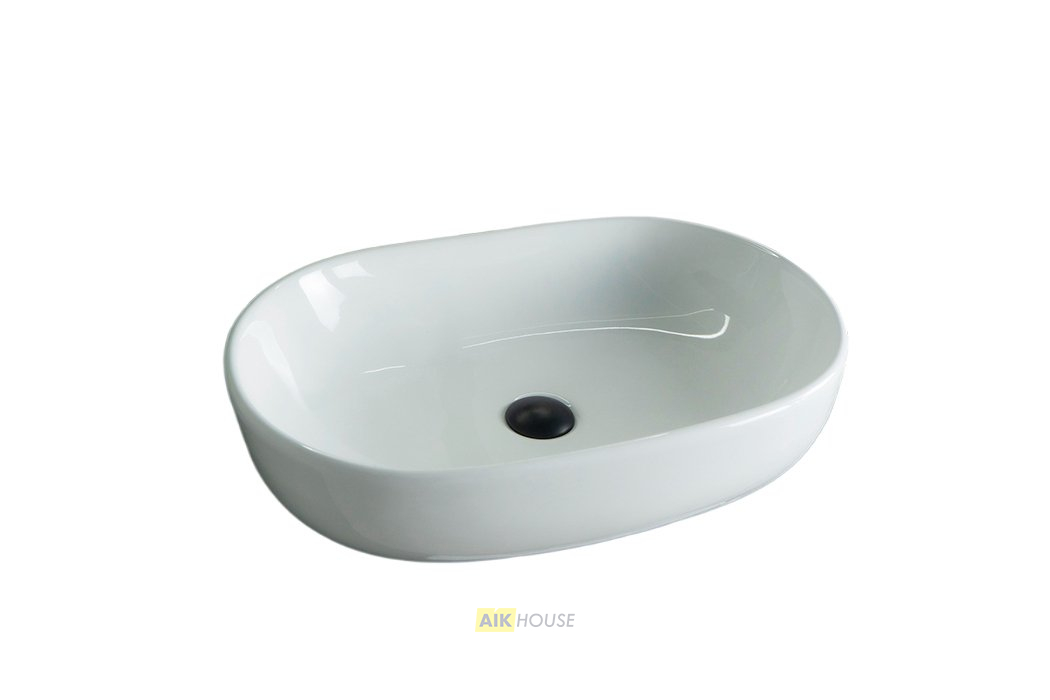 Раковина Gid N9026a 51112 накладная белая 60x40x15