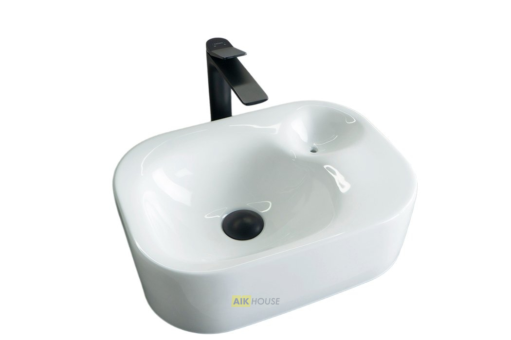 Раковина Gid N9266 51173 накладная белая 47x34x15