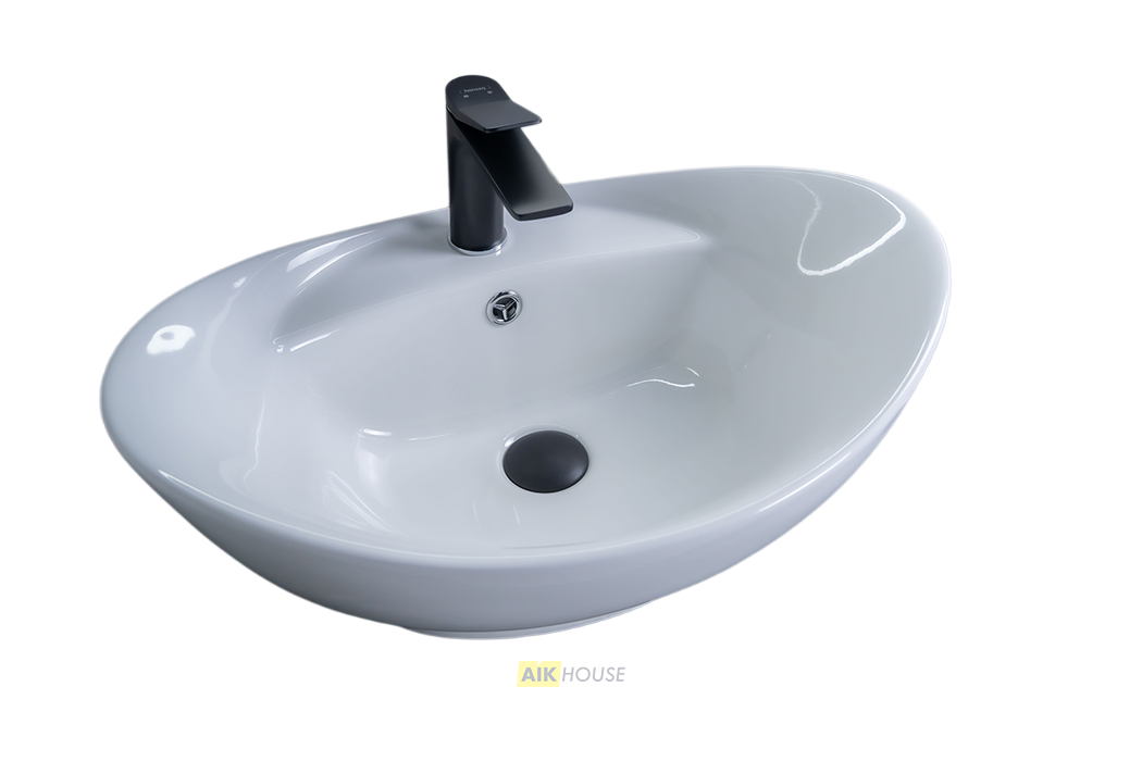 Раковина Gid N9018 51107 накладная белая 59x39x21