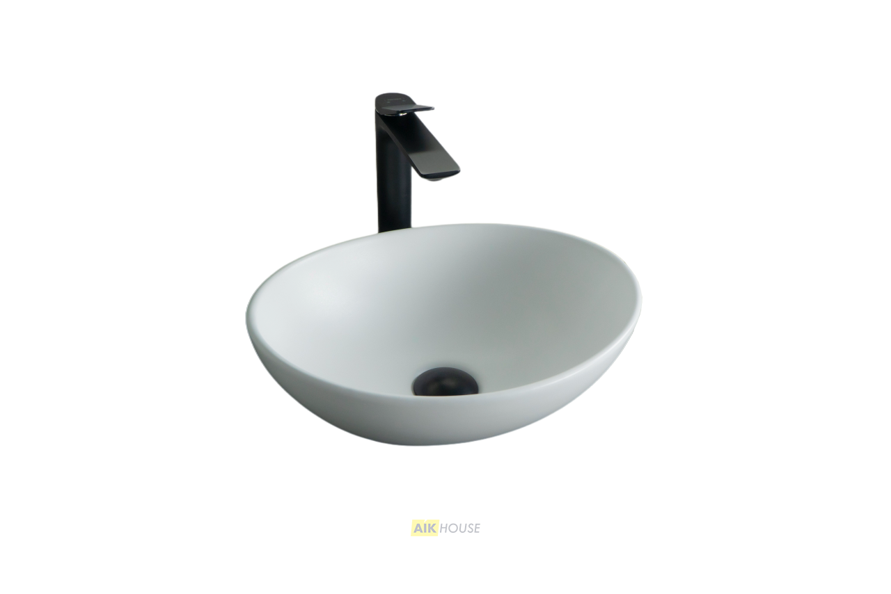 Раковина Gid N900 51164 накладная белый матовый 41x34x15