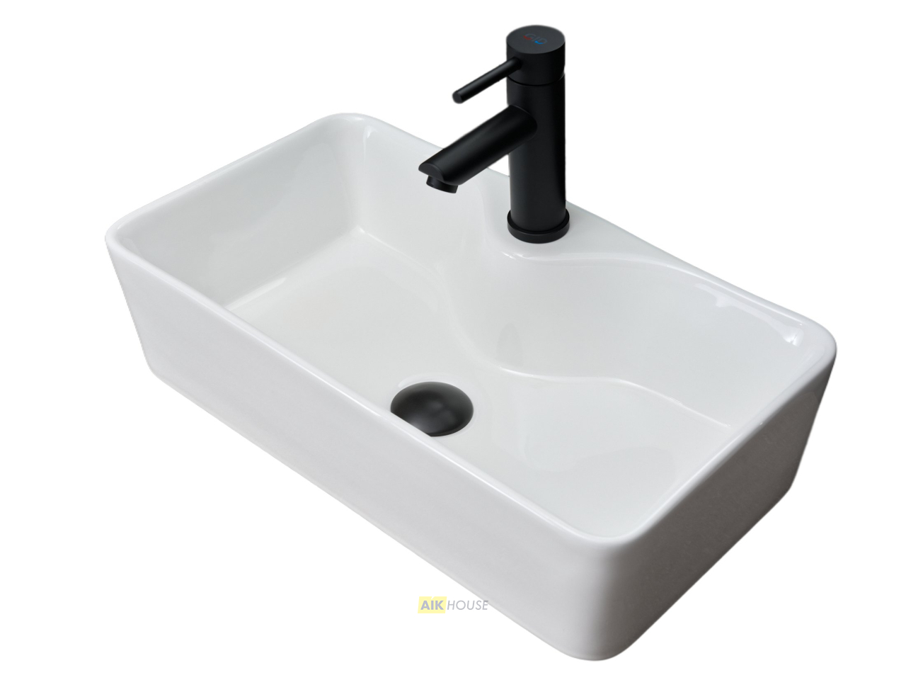 Раковина Gid N9092 51202 накладная белая 55x31x14