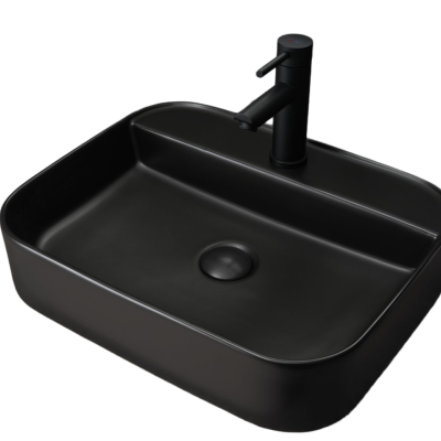 Раковина Gid Bm9550 53364 накладная черная матовая 50x40x11
