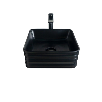 Раковина Gid Bm965 53339 накладная черная матовая 38.5x38.5x13.5