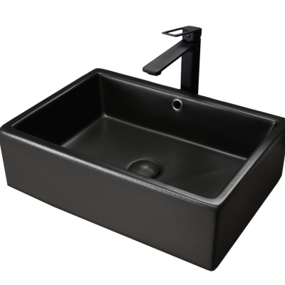 Раковина Gid N9129bg 53381 накладная черная графит 50x38x14.5