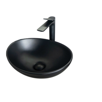 Раковина Gid Nc901 52223 накладная черная матовая 41x34x15