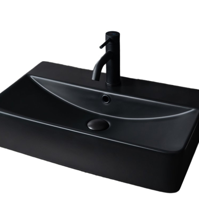 Раковина Gid Bm1344 53361 накладная черная матовая 61x35.5x14