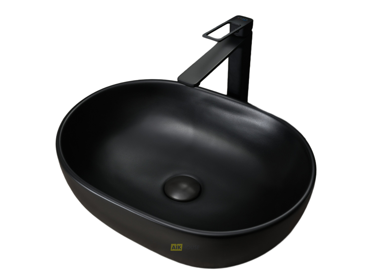 Раковина Gid Bm9026b 53370 накладная черная матовая 48x35x13.5