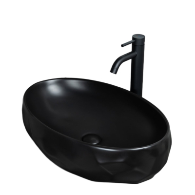 Раковина Gid Bm9030wx 53385 накладная черная матовая 60x40x15