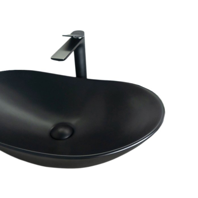 Раковина Gid Bm9811 53337 накладная черная матовая 61x37x15