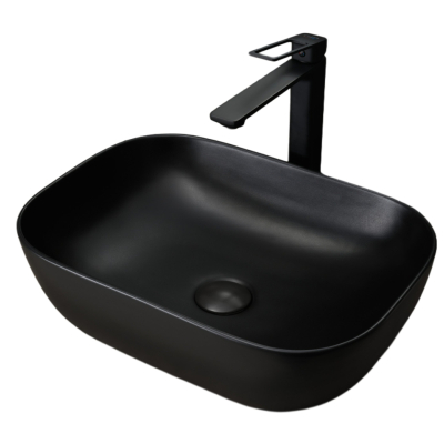 Раковина Gid Bm1333 53367 накладная черная матовая 46x32.5x13.5