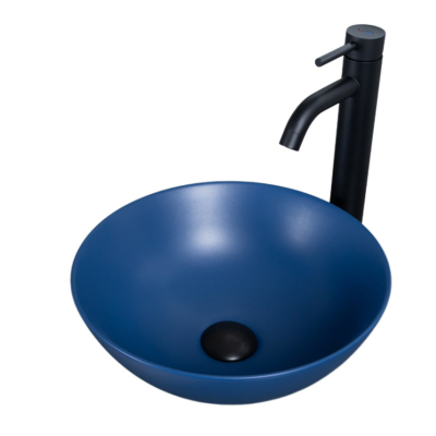 Раковина Gid 9081bum 53401 накладная синяя матовая 36x36x14