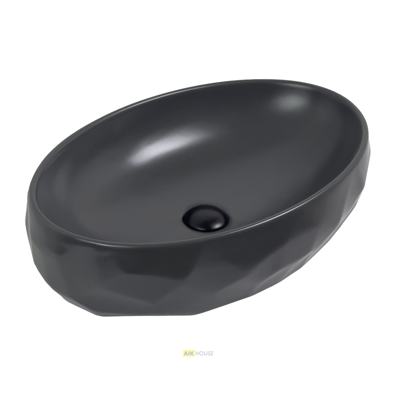 Раковина Gid Dgm9030wx 53406 накладная серая матовая 60x40x15