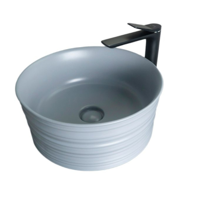 Раковина Gid Gm969 53335 накладная серая матовая 41x41x18