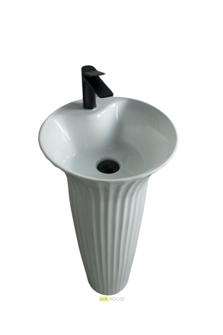Раковина Gid Nb132 81113 накладная белая 41x41x84