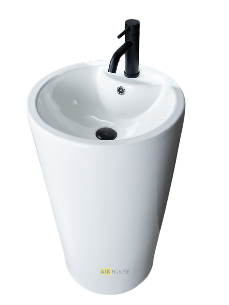 Раковина Gid Nb135 81102 накладная белая 46x46x86