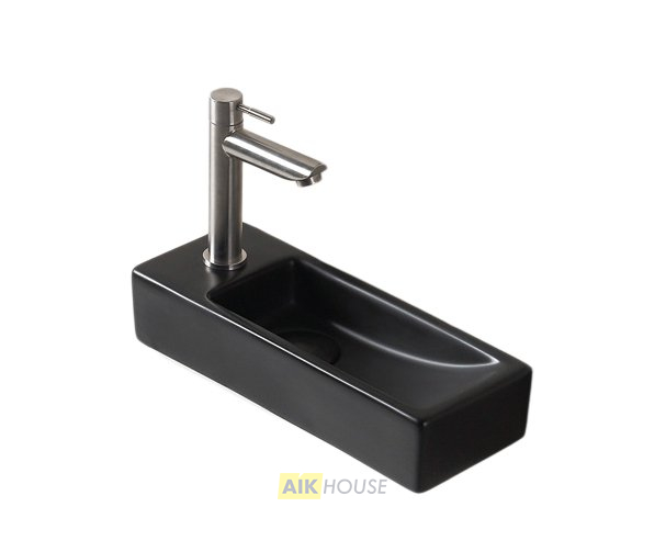 Раковина Gid Bm9271R 62202R подвесная черная матовая 38x14.5x8