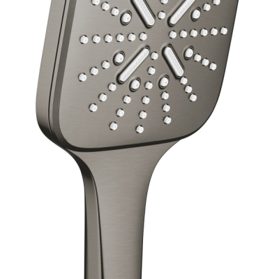  Ручной душ GROHE Rainshower SmartActive 130 Cube, 8,5 л/мин, 3 режима, темный графит матовый, 26582AL0